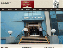 Tablet Screenshot of hotelblueview.com